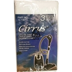 CIRRUS C-VC439 HEPA TYPE CLOTH BAG 3 PACK  C-14011