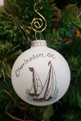 Sailboats Heart Gifts Ornament