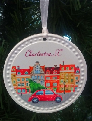 Ceramic Christmas in the City Ornament