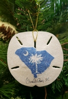 South Carolina on Sand-Dollar Ornament