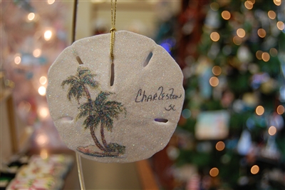 Palm Trees on Sand Dollar