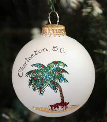 Palm Tree Christmas Ornament