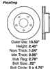 REAR - 55-51 Rotor Specs