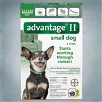 Advantage II Green (Dogs under 10 lbs) 6 pack