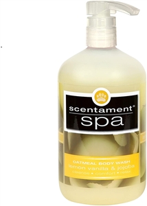 Scentament Spa Oatmeal Body Wash Lemon Vanilla  16.oz