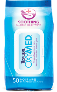 Tropiclean OxyMed Soothing Allergy Relief Wipes 50 Ct