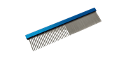 NEW WAGS Metal Finishing Comb Blue - 7.5" x 1.5"