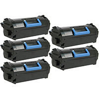 Dell 593-BBYU Compatible Extra High Yield Toner Cartridge 5-Pack