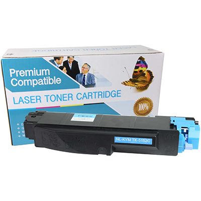 Kyocera Mita TK-5152C Compatible Cyan Toner Cartridge