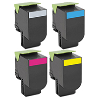 Lexmark 80C1S Compatible Toner Cartridge Color Set