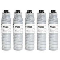 Ricoh 885149 (Type 3100D) Set of Five Compatible Toner Cartridges Value Bundle