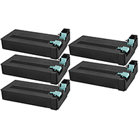 Toner Cartridge 5-Pack Value Bundle Compatible With Samsung SCX-D6555A