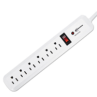 Innovera 4ft White 6-Outlet Surge Protector