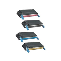 HP 645A Color LaserJet 5500, 5550 Compatible Laser Toner Cartridge Value Bundle (K/C/M/Y)