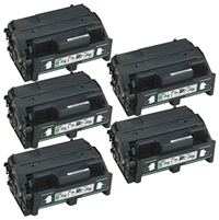 Ricoh 402809 Remanufactured High Yield Toner Cartridges 5-Pack