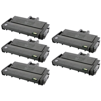 Ricoh 407258 (Type SP 201HA) Compatible Toner Cartridge High Yield 5-Pack