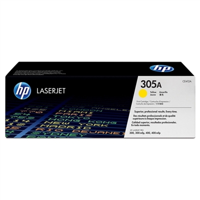 HP CE412A (HP 305A) Genuine Yellow Toner Cartridge