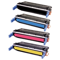 HP 643A Color LaserJet 4700 Compatible Laser Toner Cartridge Value Bundle (K/C/M/Y)