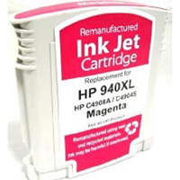 HP C4908AN (HP 940XL) Remanufactured Magenta Ink Cartridge