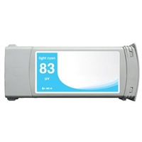 HP C4944A (HP 83) Compatible Pigment UV Light Cyan Ink Cartridge