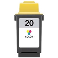 Lexmark 15M0120 (No. 20) Remanufactured Color Ink Cartridge