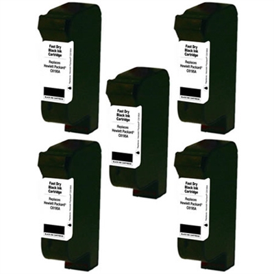 HP C6195A Remanufactured ZENITH QUICK DRY Black Inkjet Cartridge 5-Pack ($12.92/ea, Save $5)