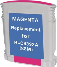 HP C9392AN (HP 88) Remanufactured Magenta Ink Cartridge