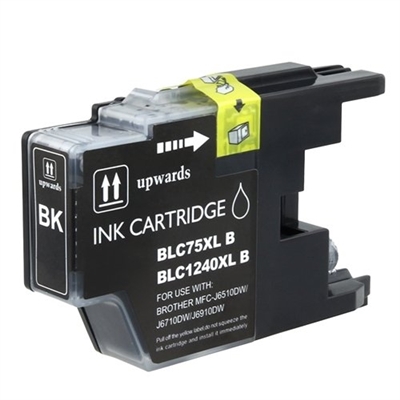 Brother LC75BK Compatible Black Ink Cartridge