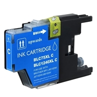 Brother LC75C Compatible Cyan Ink Cartridge