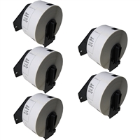 Brother DK-1208 Compatible Address Labels 5-Pack White Paper