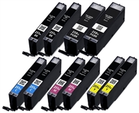 Canon PGI-250XL CLI-251 Compatible Ink Cartridge High Yield 10 Pack Value Bundle
