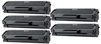 Toner Cartridge 5-Pack Value Bundle Compatible With Samsung MLT-D101S