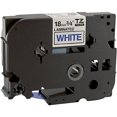 Brother TZe243 Compatible Blue On White P-Touch Label Tape