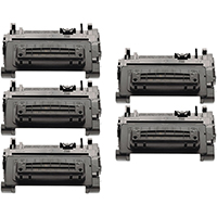 HP CE390A Compatible Toner Cartridge 5-Pack