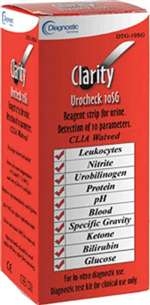 Clarity Urocheck Urine Strips 10sg (100 per bottle)