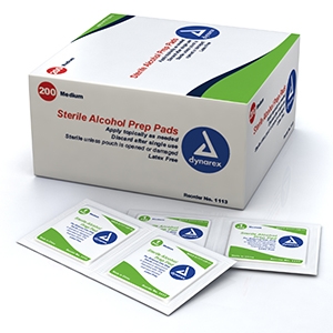 Alcohol Prep Pad, Medium (200 per box) (20 boxes per case)