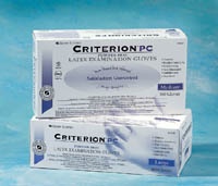 Criterion Latex Powder Free Examination Gloves; Large (100 per box)