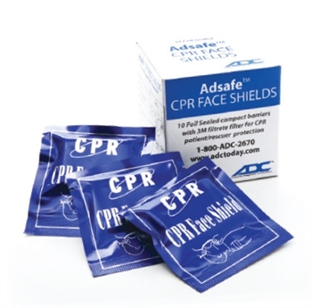 Adsafe Face Shield Foil 10/pack