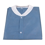 Lab Coat w/o Pockets with SMS; Dark Blue (30 per box)