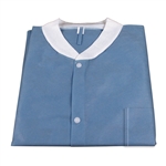 Lab Coat WITH Pockets with SMS; Dark Blue (30 per box)