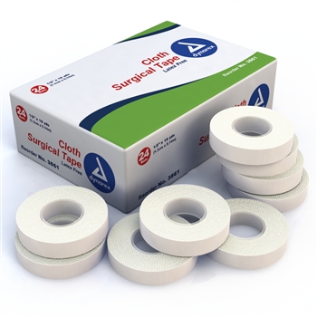 Cloth Surgical Tape, 1/2"x10 Yds (24 rolls per box)