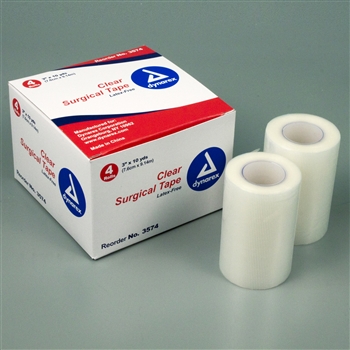 Surgical Tape Transparent, 3"x10 Yds (6 per box)