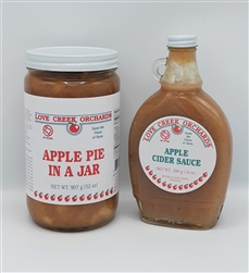 Apple Pie In A Jar and Cider Sauce