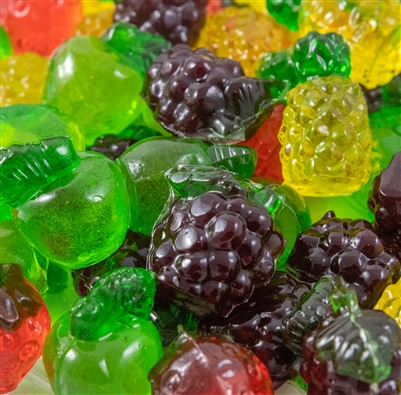 3-D Gummi Fruit - 8 oz Bag