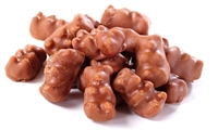 Milk or Dark Chocolate Covered Gummi Bears - 1 LB Bag