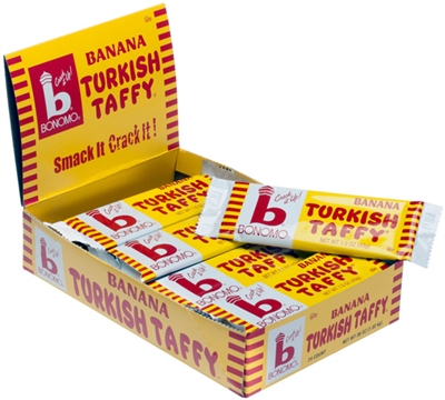 Bonomo Turkish Taffy Banana - 24 Count Box