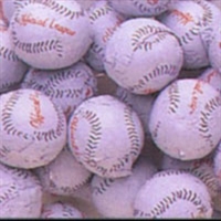 Foiled Milk Chocolate Baseballs - 1 LB Bag