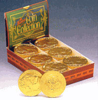 Gold Foiled Milk Chocolate Buffalo Coins - Box of 60