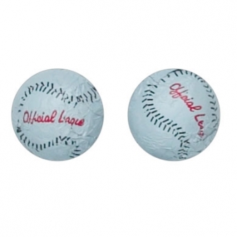 Foiled Milk Chocolate Baseballs - 5 lb Bag