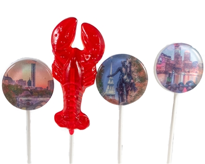 Boston Scene Lollipops (Set of 4)